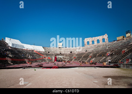 Römisches Amphitheater, Verona Italien Stockfoto