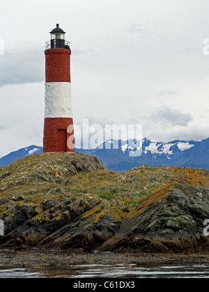 Les légions Leuchtturm im Beagle-Kanal, Argentinien Stockfoto