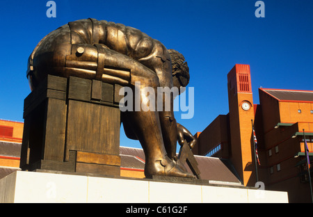 Newton Skulptur britische Bibliothek Euston Road London UK Stockfoto