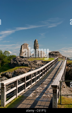 13. Jahrhundert Montgomery Burgruine, Castle Hill, Powys, Mid Wales, Vereinigtes Königreich.  SCO 7611 Stockfoto