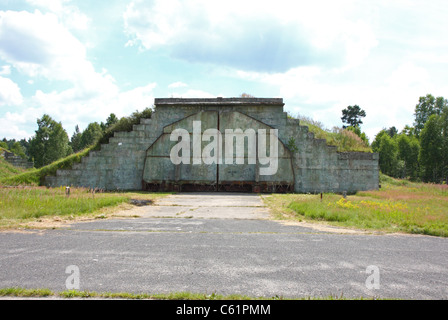 Verlassene Armee Flughafen in Hradschin, Tschechische Republik Stockfoto