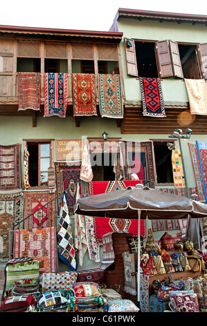 Fethiye Türkei türkischen Markt Bazar Basar Teppiche Teppich design Stockfoto