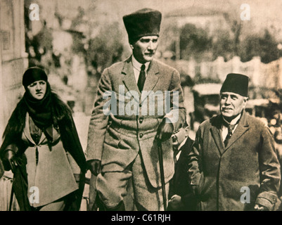 Mustafa Kemal Atatürk Türkei türkische Präsident türkischer Krieg von Unabhängigkeit. Stockfoto