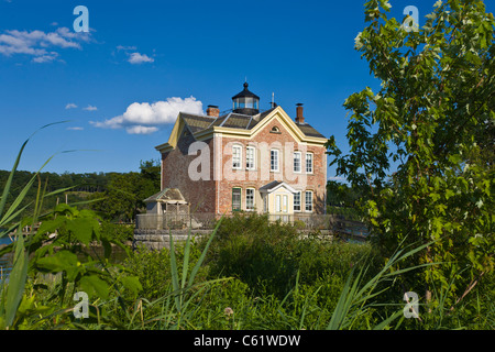 Historischen Saugerties Leuchtturm Buit 1867 auf dem Hudson River in New York State Stockfoto