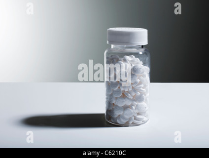 Flasche Medikamente Tabletten Stockfoto