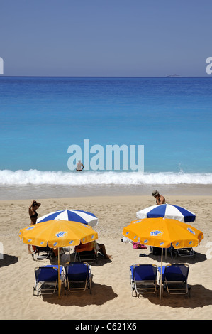 Egremni Strand, Insel Lefkada, Griechenland Stockfoto