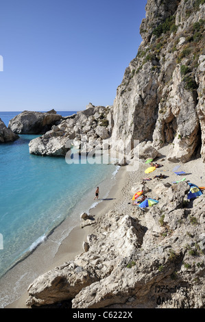 Kathisma Strand, Insel Lefkada, Griechenland Stockfoto