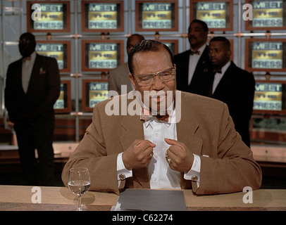 Nation des Islams Führer Minister Louis Farrakhan auf NBC es "Meet the Press" 13. April 1997 in Washington, DC Stockfoto