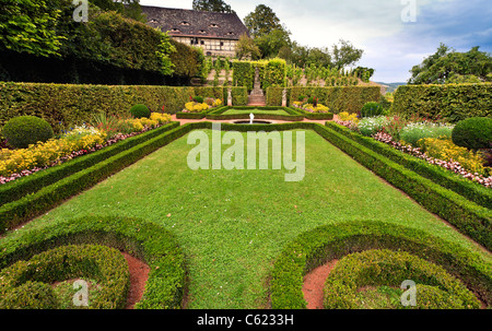 Rokokoschloss Schlossgarten, Dornburg, Deutschland Stockfoto