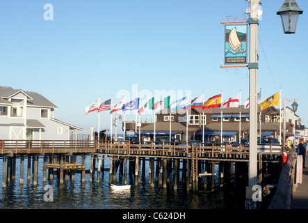 Stearns Wharf in Santa Barbara, Kalifornien Stockfoto