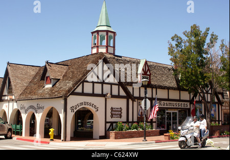 Dänischen Stil Gebäude in Solvang, Kalifornien Stockfoto