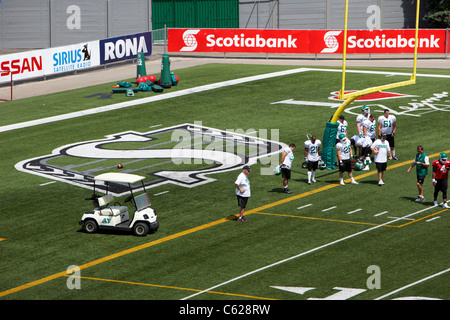 Saskatchewan ehemaliger Pre Season Training Mosaik Stadion Taylor Feld Regina Kanada Stockfoto