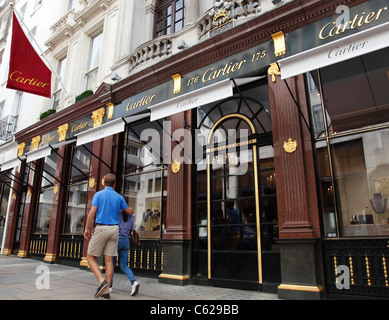 Die Cartier-Store auf New Bond Street, London, England, Vereinigtes Königreich Stockfoto