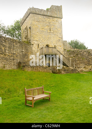 Hygi-Hill Tower in der Außenwand des Pickering Schloß North Yorkshire England Stockfoto