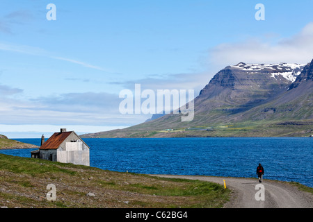 Landschaft im Osten in der Nähe von Seydisfjordur Dorf, Island Stockfoto