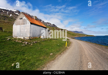 Landschaft im Osten in der Nähe von Seydisfjordur Dorf, Island Stockfoto