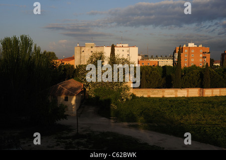 Wand von ALCALA DE HENARES (13 th). Spanien Stockfoto