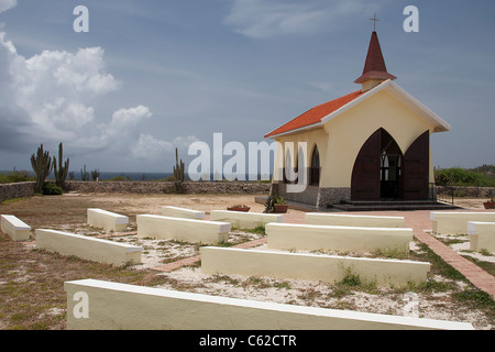 Alto Vista katholische Kapelle, Noord, Aruba, Niederländische Karibik Stockfoto