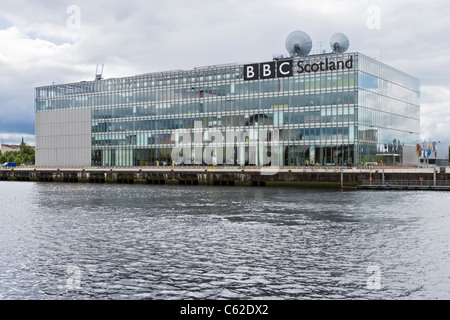 BBC Schottland Studios am Ufer des River Clyde, Glasgow, Schottland, Großbritannien Stockfoto