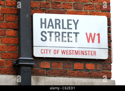 Harley Street, City of Westminster, London, Mai 2011 Stockfoto