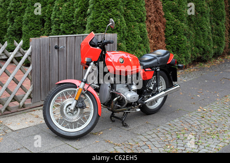 Alte klassische BMW R45 Motorrad von 1980 Stockfoto