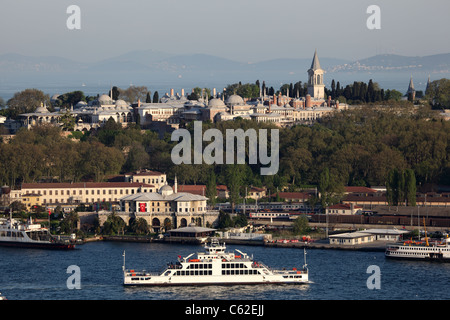 Blick über Topkapi Palast in Istanbul, Türkei Stockfoto