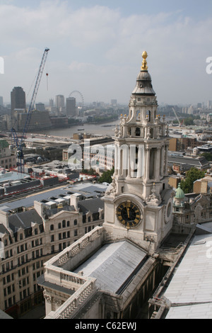 Blick über London von der Spitze der St. Pauls Cathedral Stockfoto