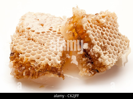 Nahaufnahme der Waben. Stockfoto