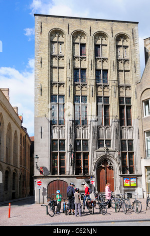 Brügge / Brugge, Flandern, Belgien. Huis ter Beurze (1453) bei Vlamingstraat 35. Als erste Börse der Welt bezeichnet Stockfoto
