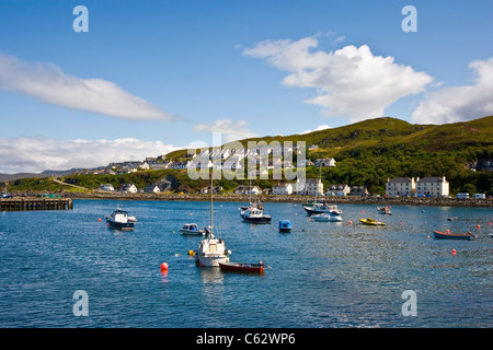 Inverness-Shire, Boote im Hafen von Mallaig; Schottland Stockfoto