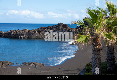 Lonely Beach, Playa Cancajos, La Palma, Kanarische Inseln, Spanien, Europa Stockfoto