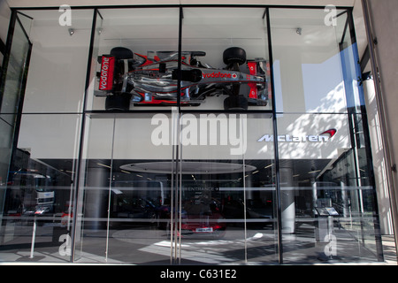 McLaren Supersportwagen Showroom, One Hyde Park, Knightsbridge, London Stockfoto