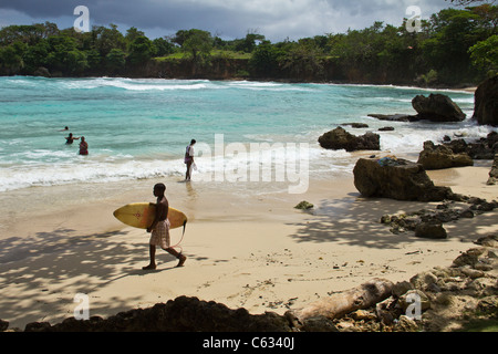 Boston Bay in Port Antonio, Jamaika Stockfoto