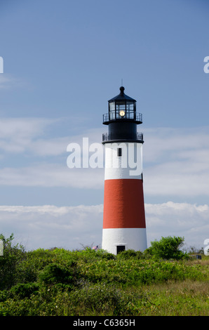 Massachusetts, Nantucket. Sankaty Head, Sankaty Leuchtturm, ca. 1850. Stockfoto