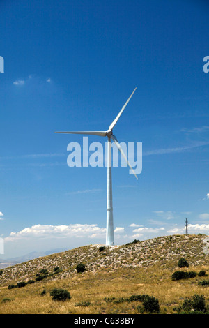 Turbinen angetrieben durch Wind Strom erzeugen., Stockfoto