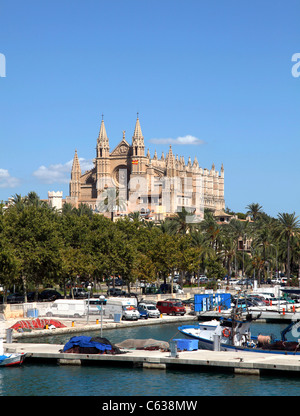 Kathedrale La Seu in Palma in Majoca Spanien. Stockfoto