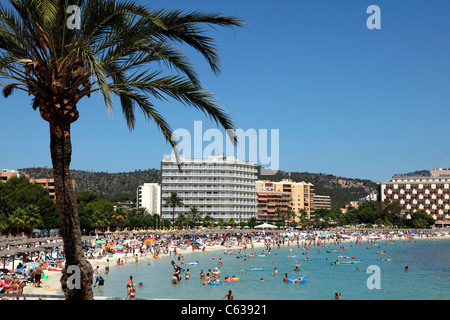 Strand Magalluf, Palmanova, Mallorca, Spanien Stockfoto