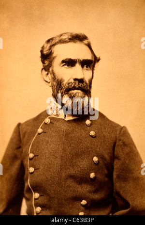 General Braxton Bragg, CSA Brustbild, nach rechts. Stockfoto