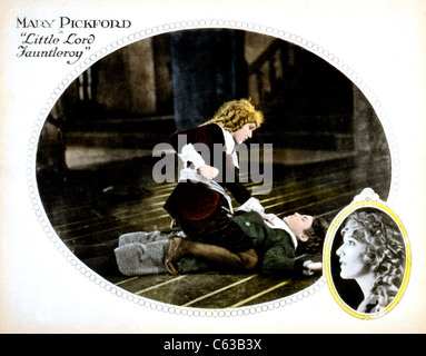 Mary Pickford in "Little Lord Fauntleroy" 1921 Filmplakat Stockfoto