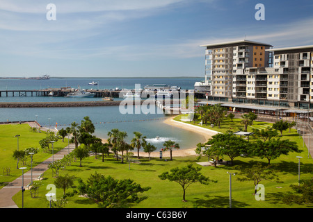 Erholung-Lagune, Darwin Waterfront Precinct, Darwin, Northern Territory, Australien Stockfoto