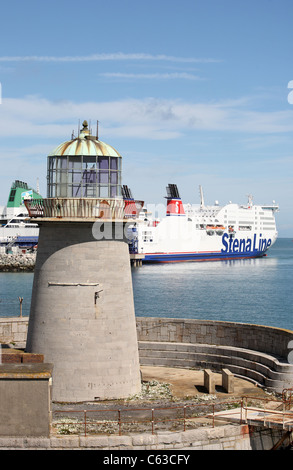 Holyhead Leuchtturm, Anglesey wales Stockfoto