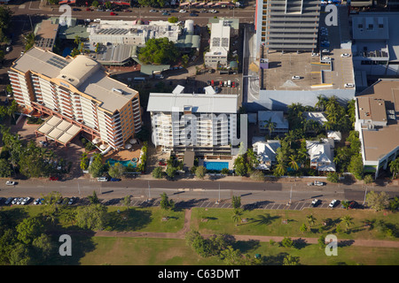 Mantra auf der Esplanade (links), und Bicentennial Park, Darwin, Northern Territory, Australien - Antenne Stockfoto