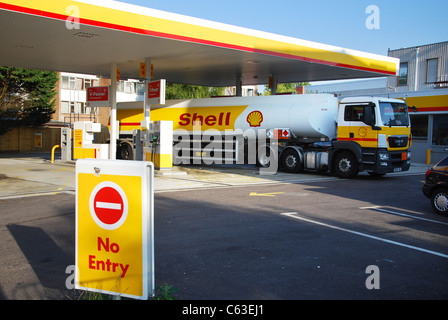Shell Tankstelle Oxford United Kingdom Stockfoto