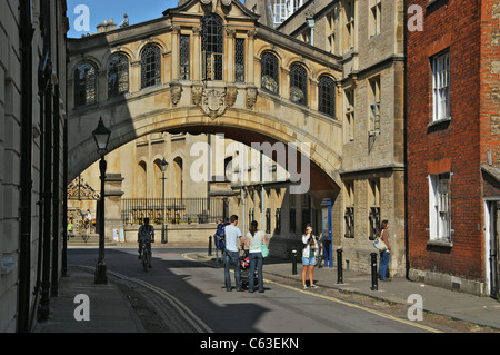 Hertford Brücke, Seufzer-Brücke Oxford Vereinigtes Königreich Stockfoto