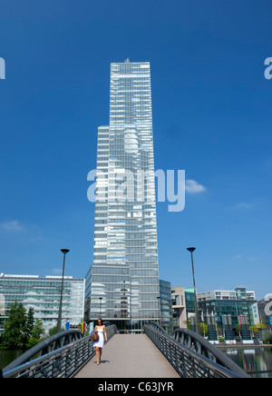 Turm im Media Park in Köln Deutschland Nordrhein-Westfalen Stockfoto