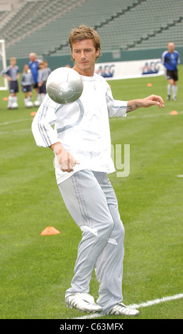 David Beckham bei der Pressekonferenz für David Beckham startet Home Depot Soccer Academy, The Home Depot Center Stadium Club, Stockfoto