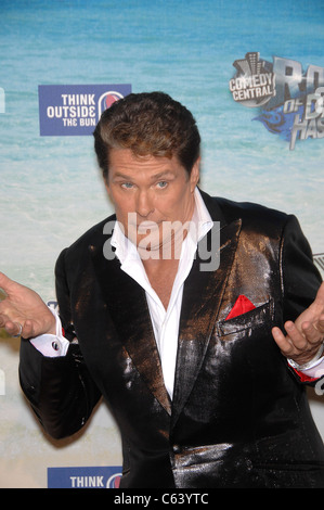 David Hasselhoff in Anwesenheit für The COMEDY CENTRAL Roast Of David Hasselhoff, Sony Bilder Studios, Culver City, CA 1. August 2010. Foto von: Michael Germana/Everett Collection Stockfoto