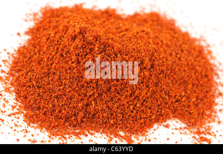 Haufen von Cayenne-Chili-Pfeffer Stockfoto