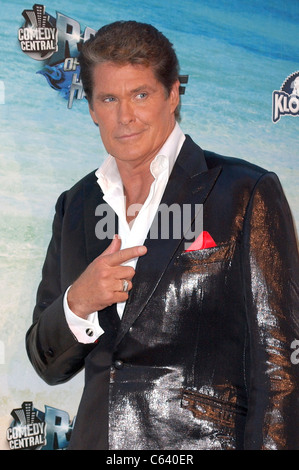 David Hasselhoff in Anwesenheit für The COMEDY CENTRAL Roast Of David Hasselhoff, Sony Bilder Studios, Culver City, CA 1. August 2010. Foto von: Tony Gonzalez/Everett Collection Stockfoto