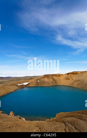 See Viti, einem Kratersee am Krafla, Island Stockfoto